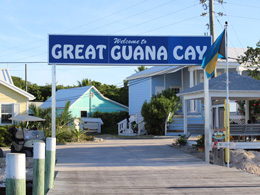 The ferry dock on Guana Cay